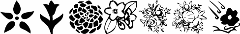 KR Blossoms 1 字体预览