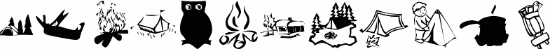 Попередній перегляд шрифту KR Camping