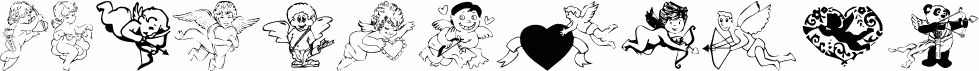 Podgląd czcionki KR Cupids 2003