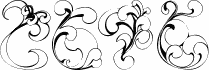 Preview of the KR Fleur Flair 1 font