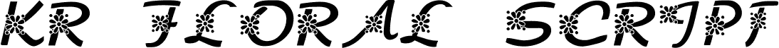 KR Floral Script