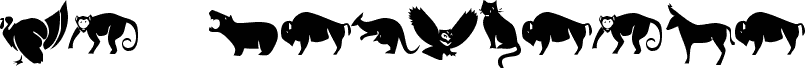 Preview of the KR Menagerie font