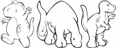Preview of the KR Nicky's Dinos font