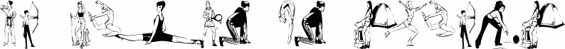 Preview of the KR Women In Sports font