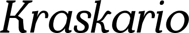 Kraskario Italic