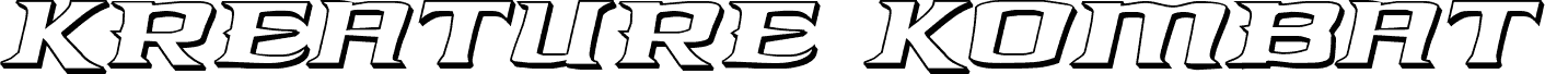 Kreature Kombat 3D Italic