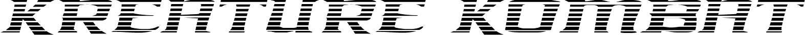 Kreature Kombat Gradient Italic