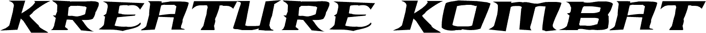Kreature Kombat Rough Italic
