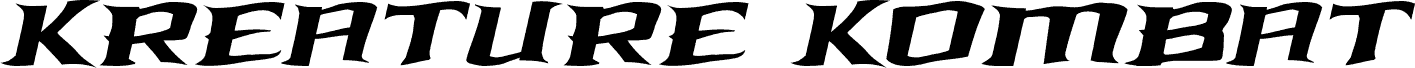 Kreature Kombat Warped Italic