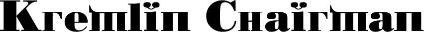 Kremlin Chairman Bold