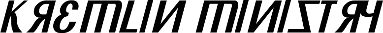 KREMLIN MINISTRY Demi Bold Italic