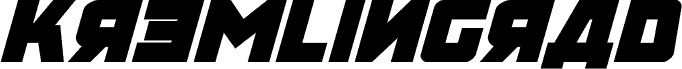 Kremlingrad Bold Italic carattere