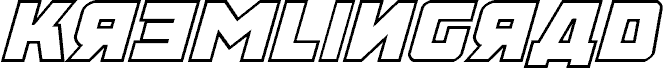 Kremlingrad Outline Italic carattere