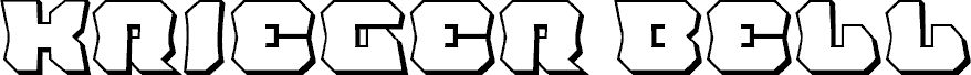 Krieger Bell 3D font