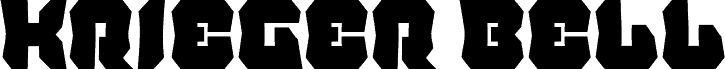 Krieger Bell Condensed font