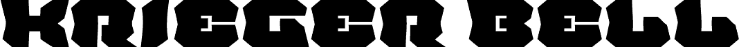 Krieger Bell Expanded font