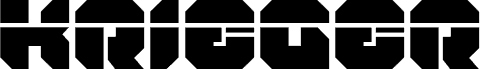 Krieger Laser font