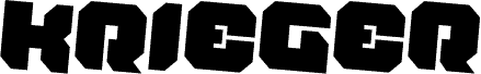 Krieger Rotated 2 font