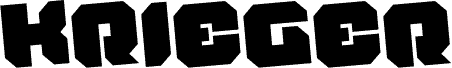 Krieger Rotated font