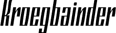 Kroegbainder Italic