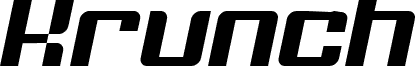 Krunch Bold Italic