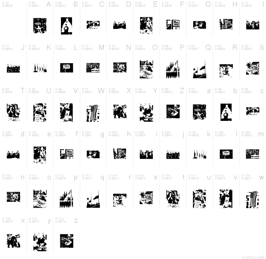 Basic Latin - charmap