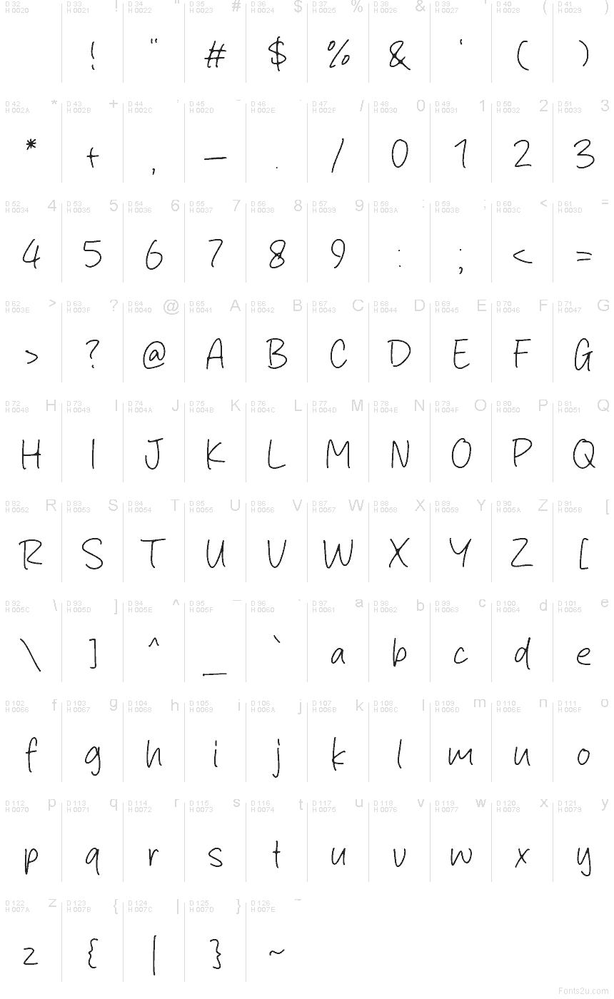 Kreativ Hand font