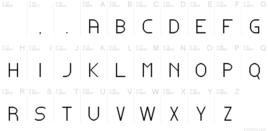 Latin de base - Table de caractères