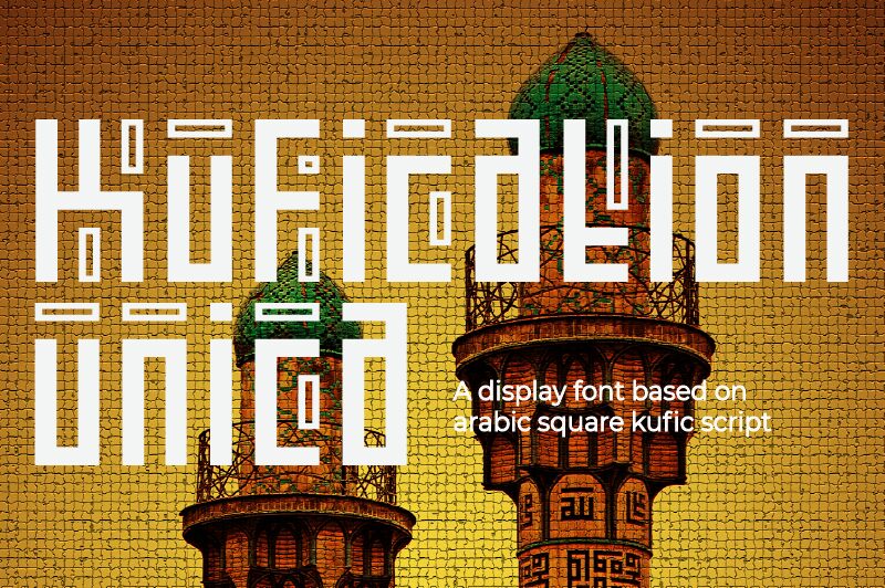 Kufication Unica Schriftart