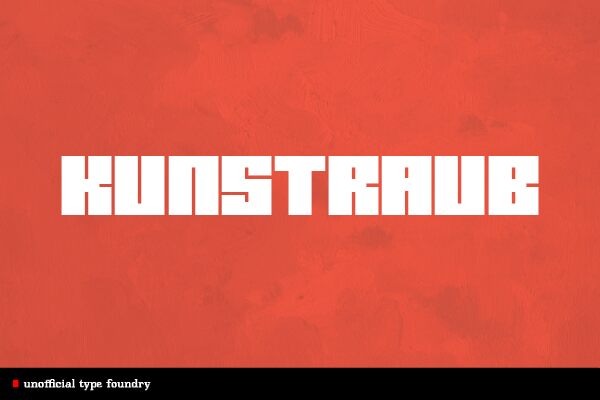 Kunstraub Regular — عرض الخط
