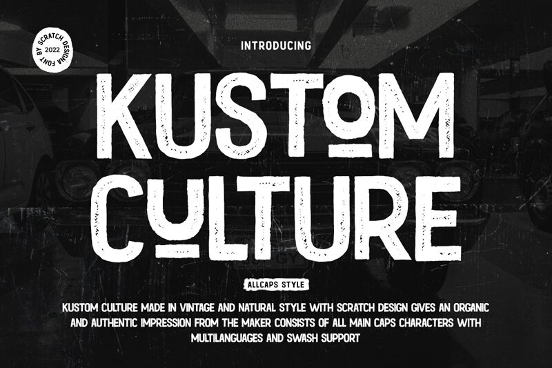Kustom Culture الخط