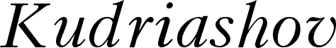 Kudriashov Italic