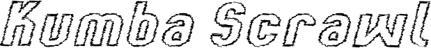 Kumba Scrawl Outline Expanded Italic