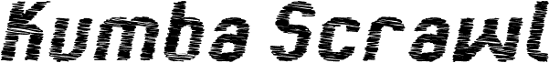 Kumba Scrawl SemiBold Expanded Italic