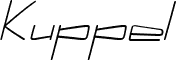 Kuppel Extra-expanded Bold Italic