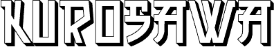 Kurosawa 3D Regular font