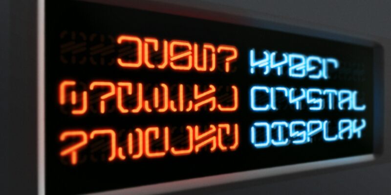 KyberCrystalDisplay الخط 