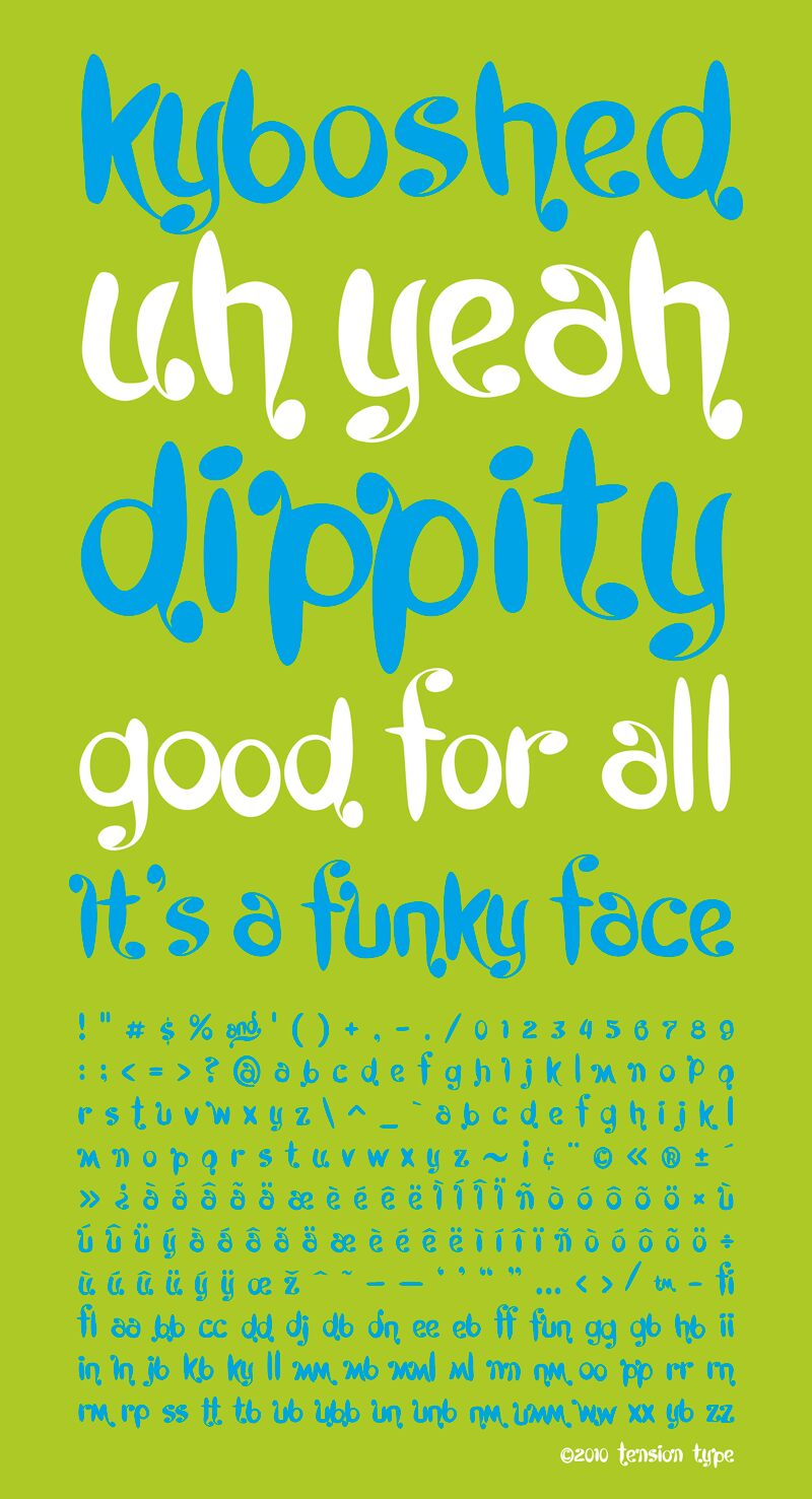 Kyboshed Schriftart
