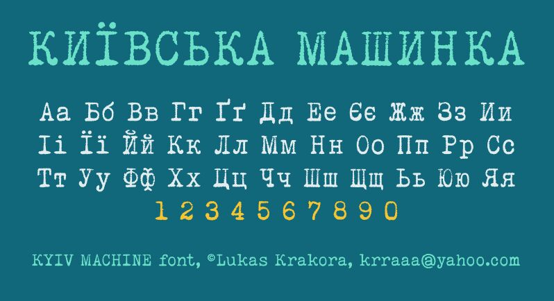 Kyiv Machine Czcionka