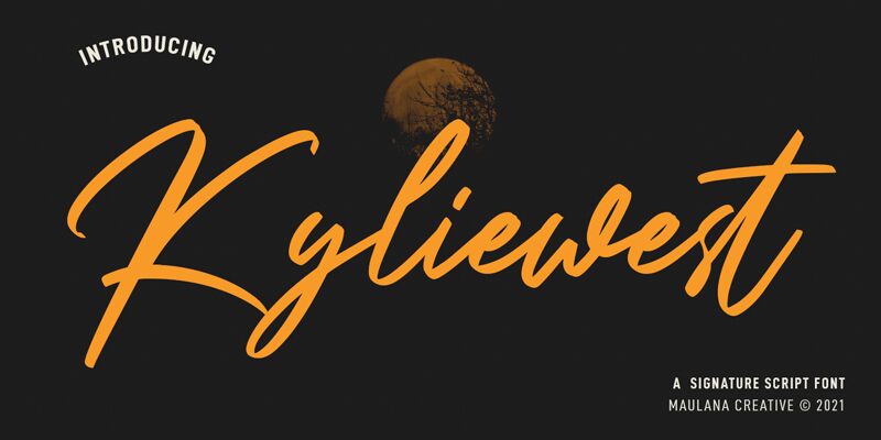 Kyliewest Druh písma