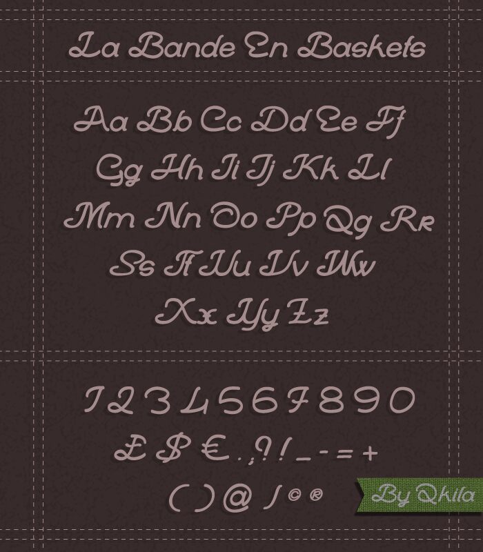 La Bande En Baskets Schriftart
