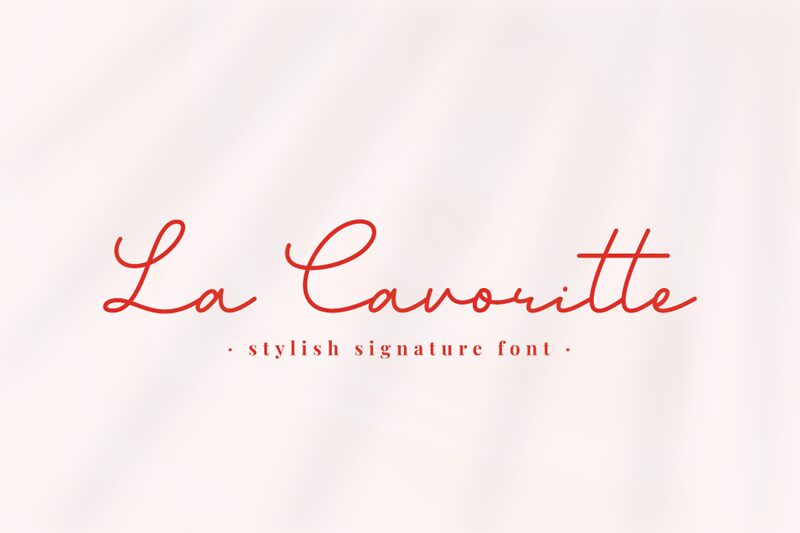 La Cavoritte Schriftart