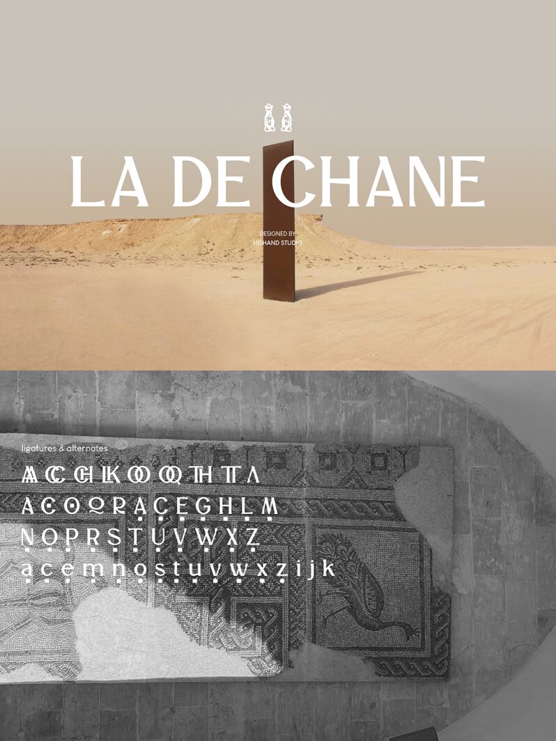 LA DE CHANE Czcionka