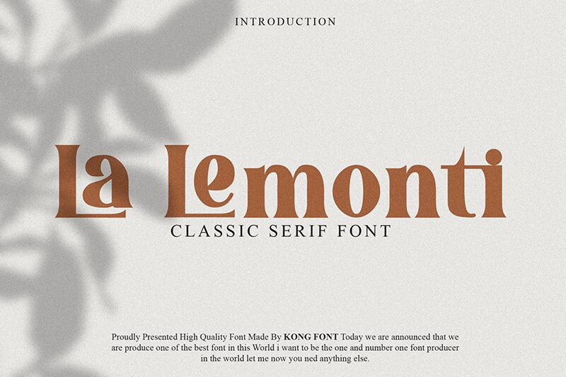 La Lemonti Schriftart