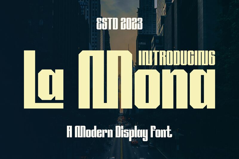 La Mona Schriftart