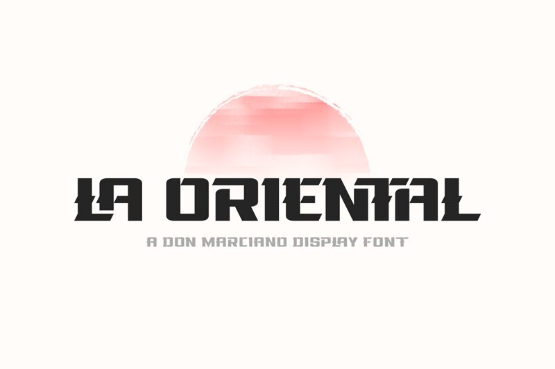 La Oriental Schriftart