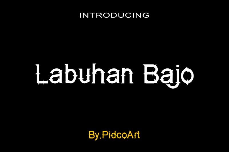 Labuhan Bajo Schriftart