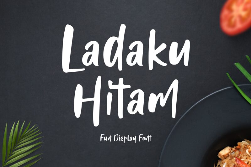 Ladaku Hitam Czcionka