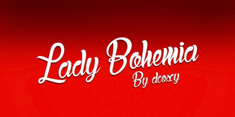 Lady Bohemia Schriftart