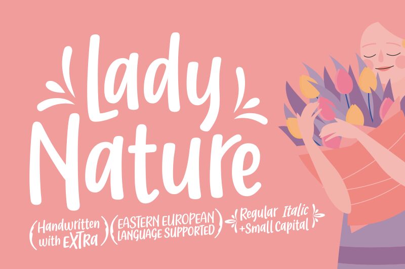 Lady Nature Czcionka